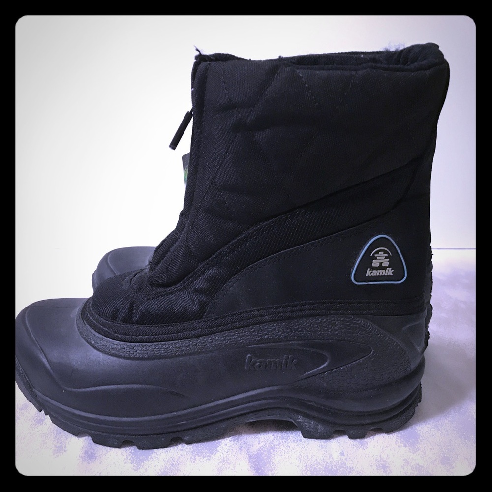 Kamik Size 8 Black Snow Boots NWT
